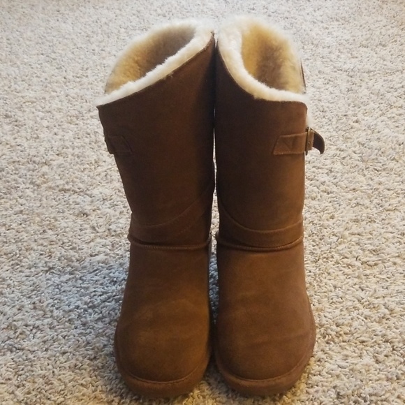 Fuzzy BearPaw suede winter boots - Picture 2 of 6